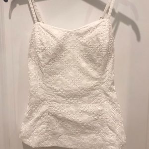Lilly Pulitzer white tank, size 00
